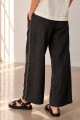 PANTALON LINO CRUZ NEGRO