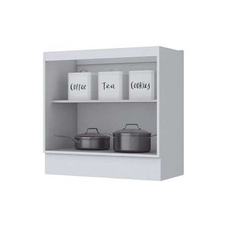 BAJO MESADA 80 CM MDF BLANCO AMERICANA