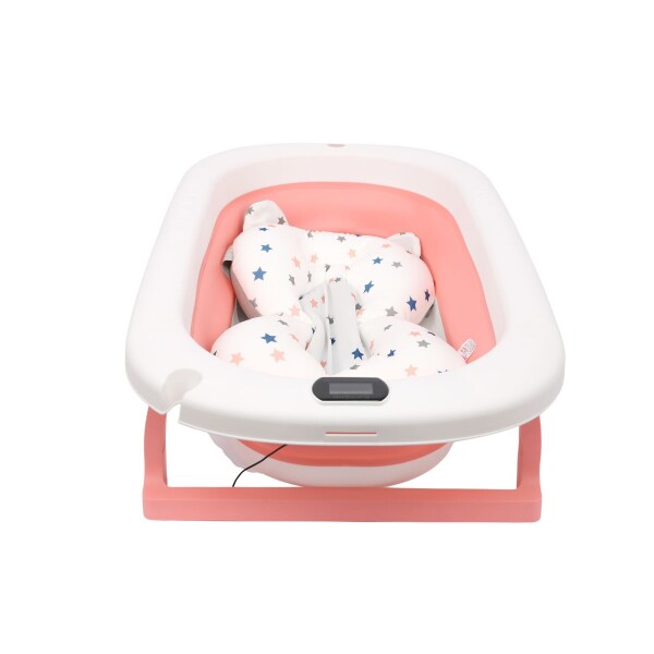 Bañito Plegable Cambiador Baño Con Sensor Temperatura Bañera Bebes Ducha Banito Imback Color Rosa Bañito Plegable Cambiador Baño Con Sensor Temperatura Bañera Bebes Ducha Banito Imback Color Rosa