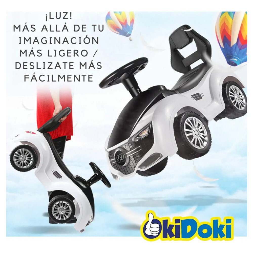 Buggy auto futurista con luz y sonido Amarillo