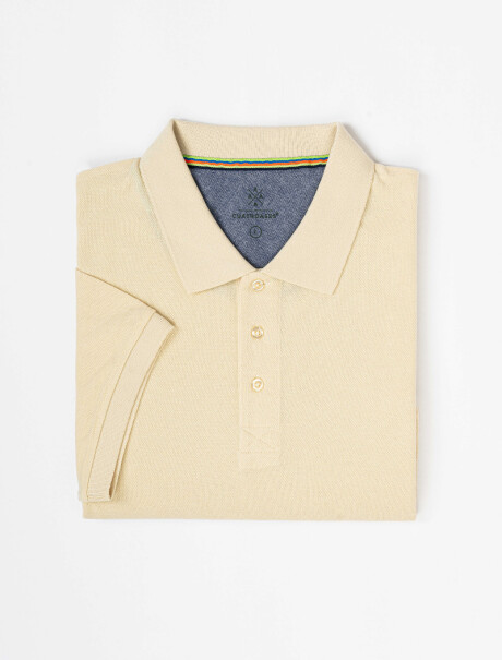 Remera m/c lisa beige