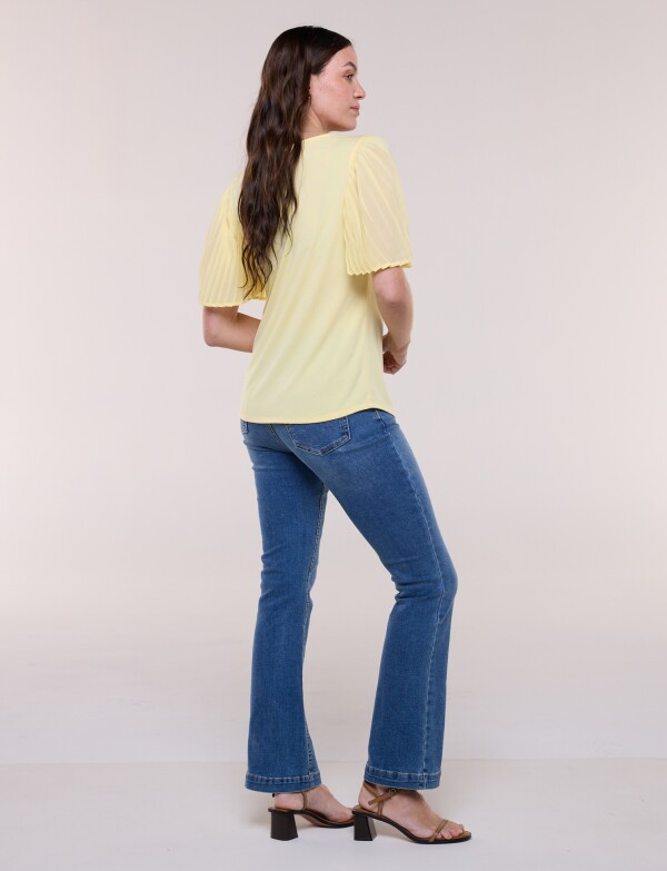 Blusa Manga Plisada AMARILLO
