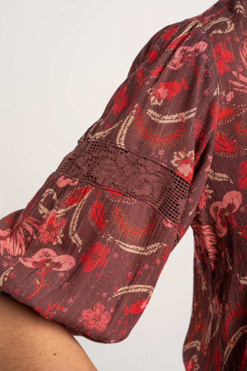 Blusa Estampada Manga Larga Print