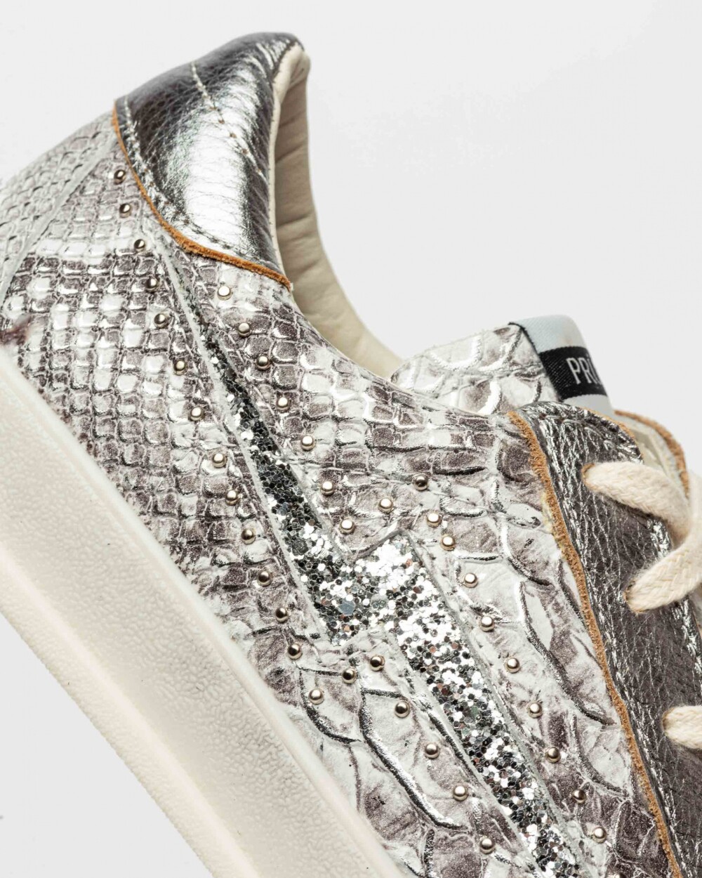 Sneaker Bowie En Snake Metalizado Metalizado
