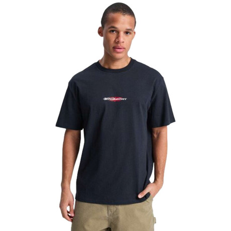 Remera Quiksilver Mercury Burning Negro