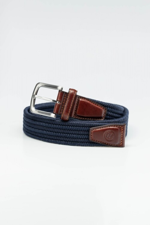 Cinto liso algodón Navy