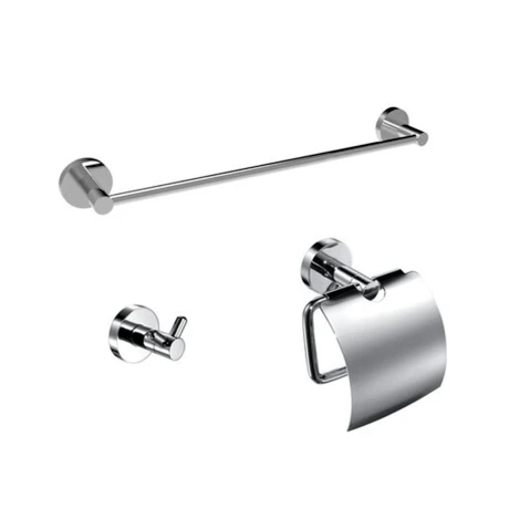 Kit Accesorios 4 Unidades Perchas Portarrollo Y Toallero 000