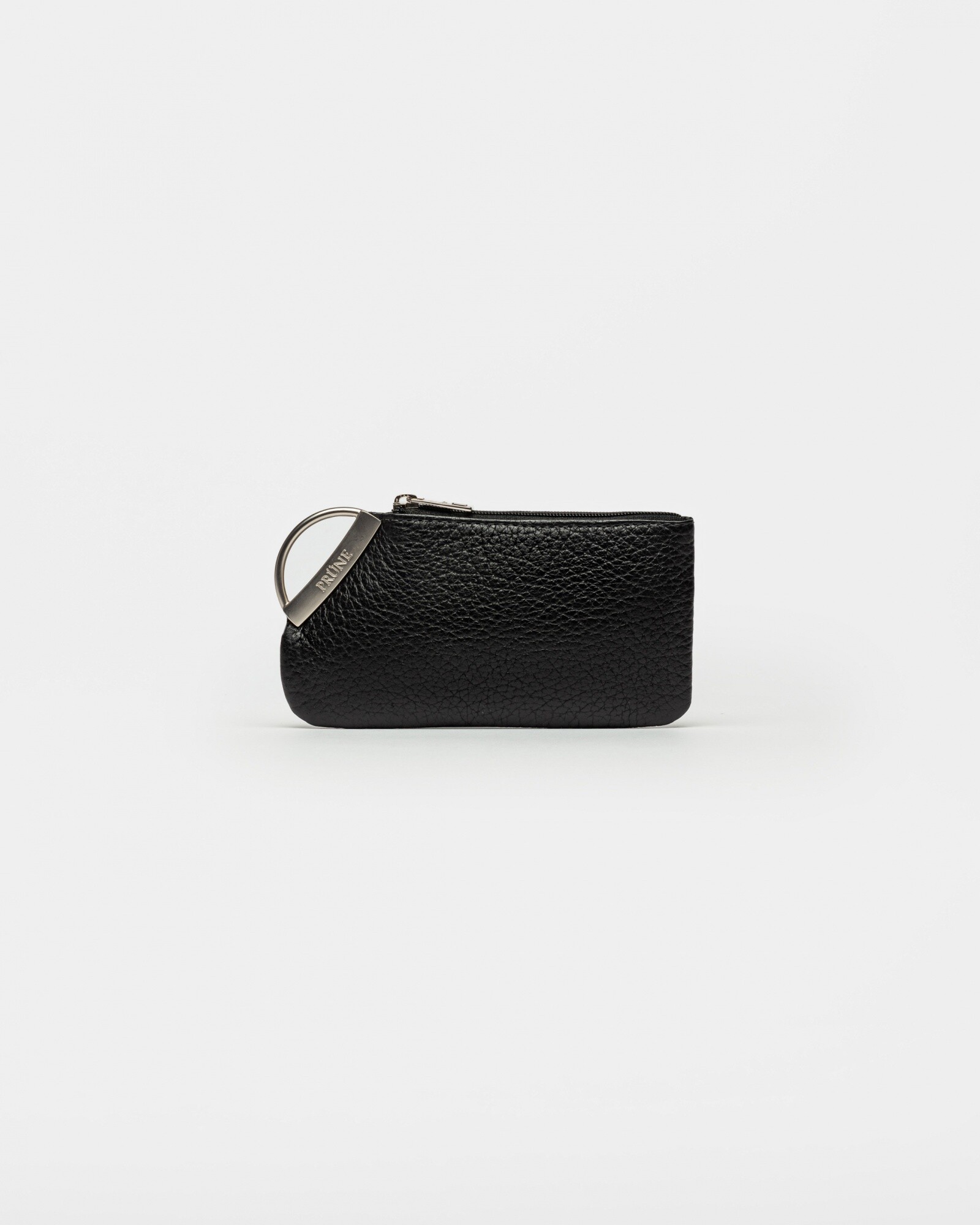 Monedero Katy En Cuero Graneado Negro Prune