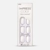 Uñas postizas autoadhesivas Impress Blanco liso Frosting