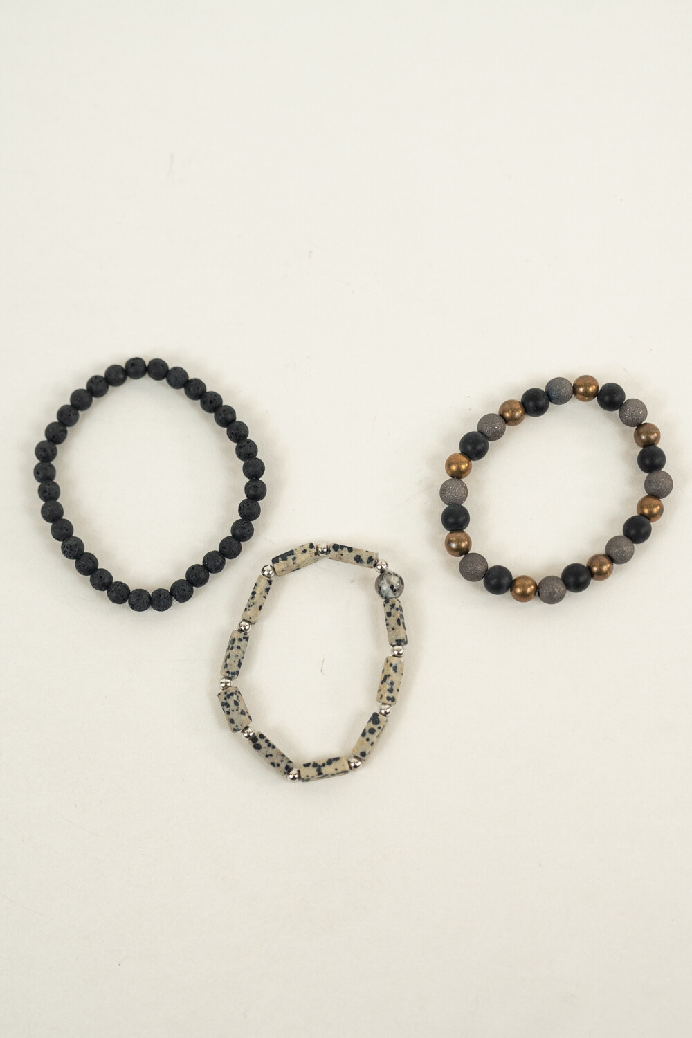 Pulsera Black, Set X3 Piezas Estampado 1