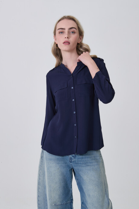 Camisa Kandalora Azul Marino