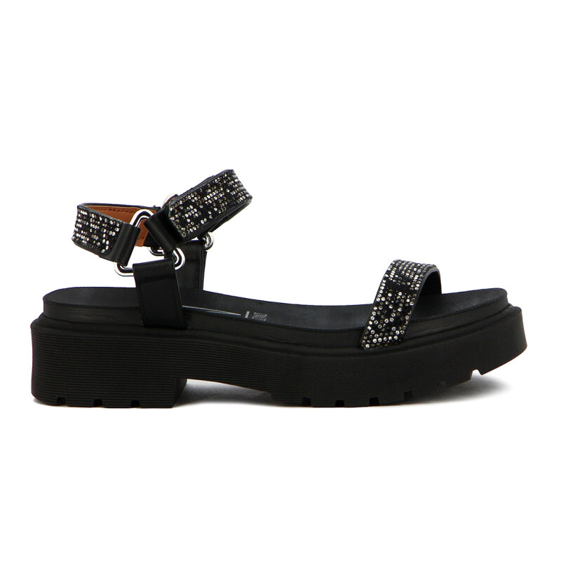 Vizzano Sandalia Dama 1 Tira Con Pulsera Suela Corrida Negro