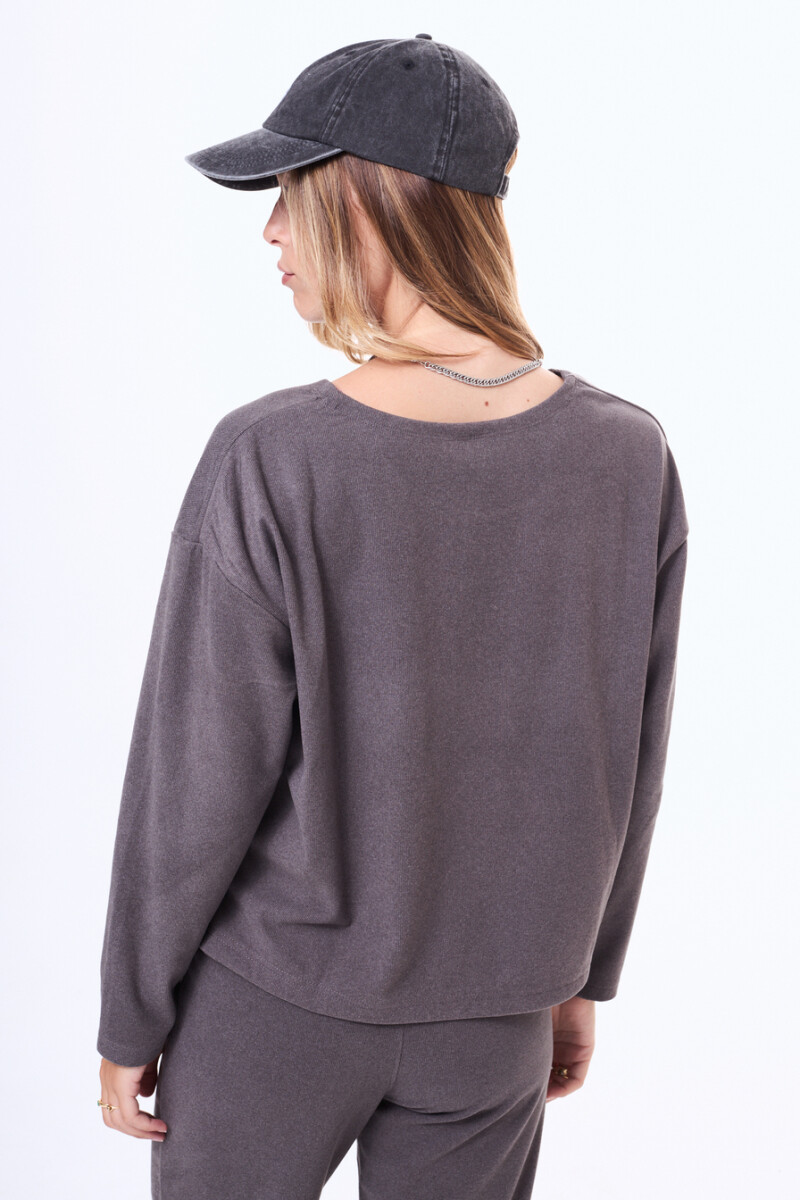 Buzo de felpa Jaerico Gris oscuro