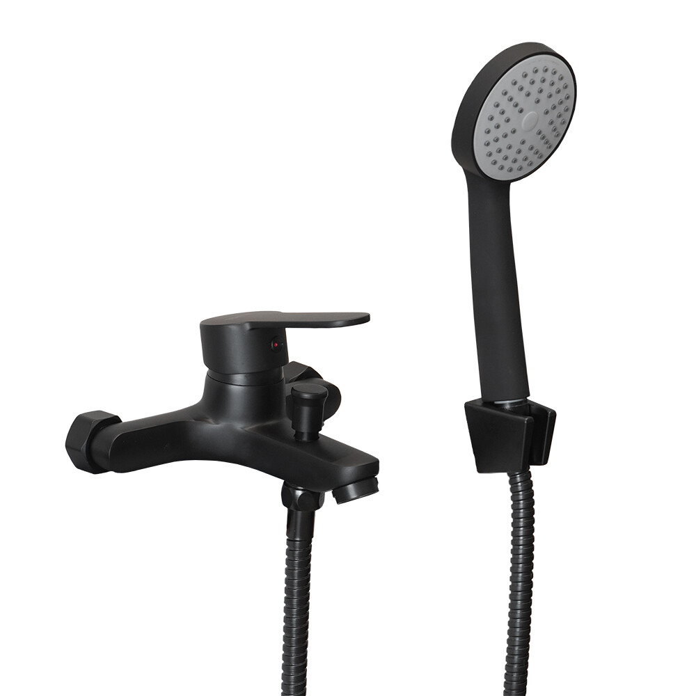 JUEGO DE GRIFERIA MODELO CANDIA NEGRO - Lavatorio + bidet + ducha Juego De Griferia Modelo Candia Negro - Lavatorio + Bidet + Ducha