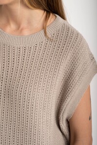 Chaleco Lurex Gris