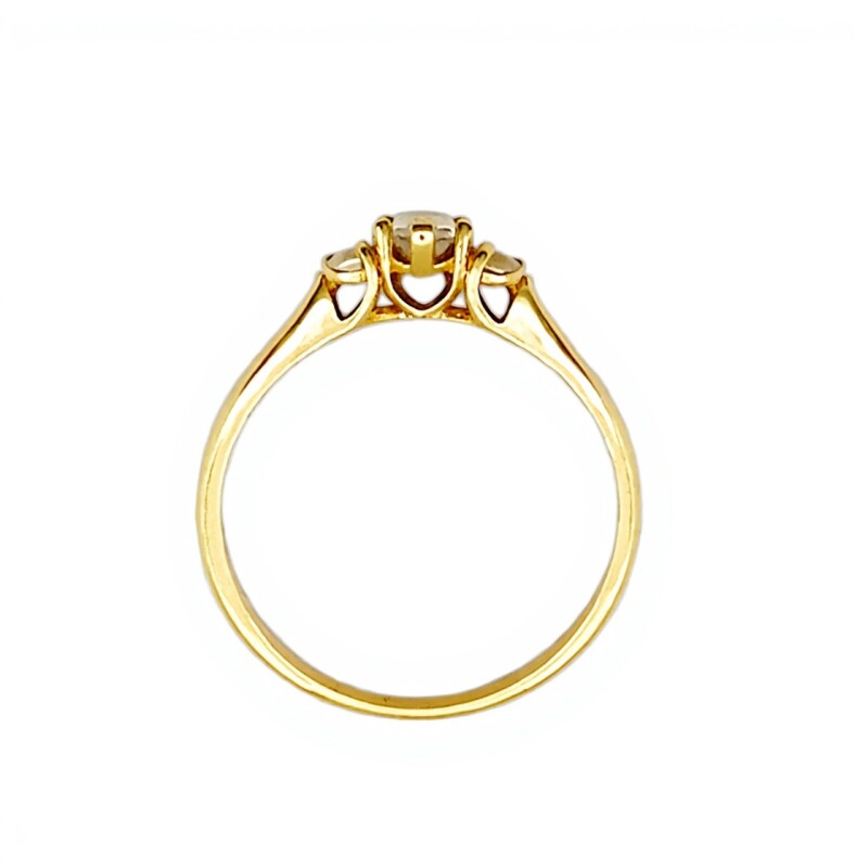 Anillo Trilogy-Oro 18k-Piedra Zirconia-AN9514 conpiedra