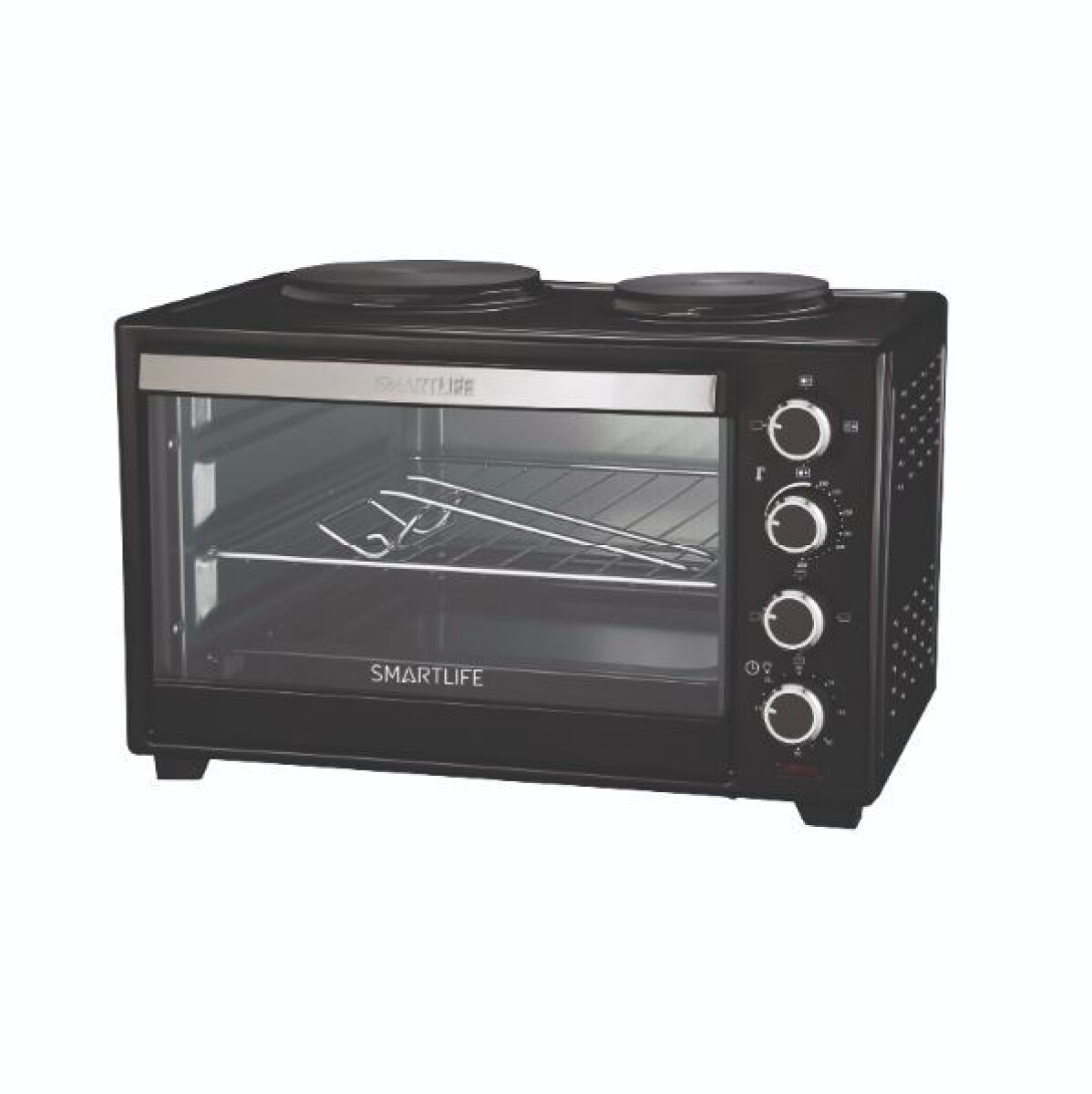 Horno Eléctrico Con Anafes 48L Smartlife SLEO48BP 