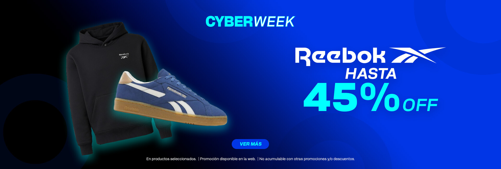 Reebok hasta 45%off