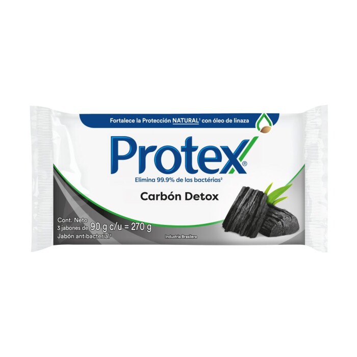 PROTEX JABON CARBON DETOX TRIPAX PACK única