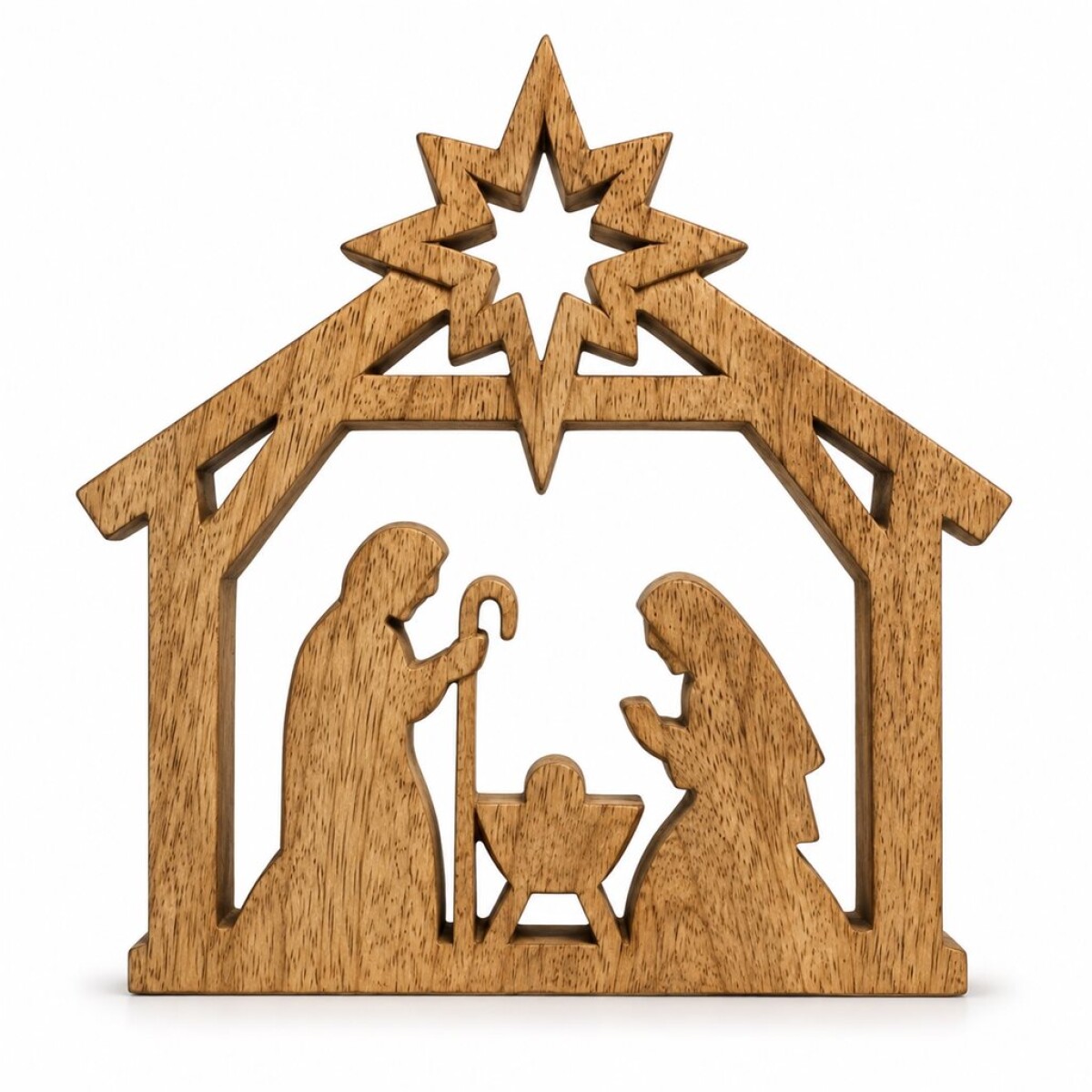 PESEBRE MADERA MANGO 19CM X 18,5CM 
