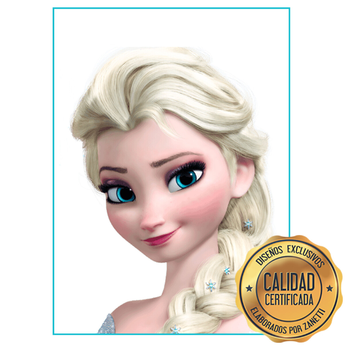 Lámina Frozen - Elsa Blanco Rect. 