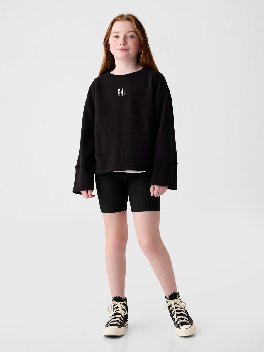 Calza Biker Niña - Black 