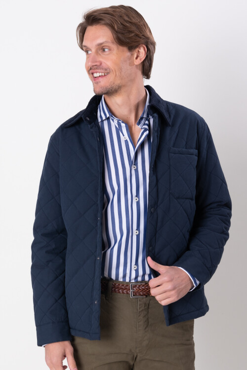 Campera Quilted Azul marino