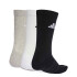 Medias Unisex Adidas Sport Wear 3 Pares Negro - Blanco - Gris