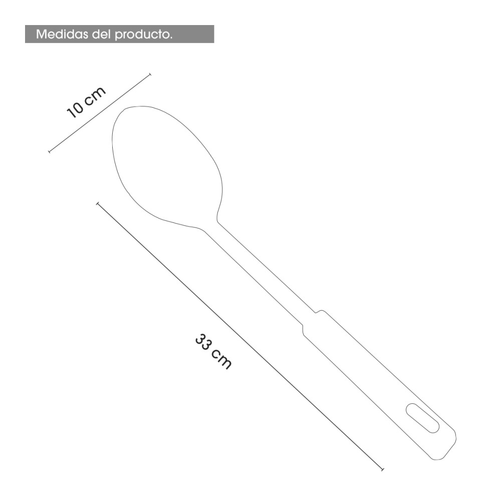 Utensilio Cocina 33cm Unidad Gastronomia Varios Modelos Cuchara para guiso