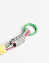 Llavero Cordón Bag Charm De Sogas. - Combinacion Multicolor