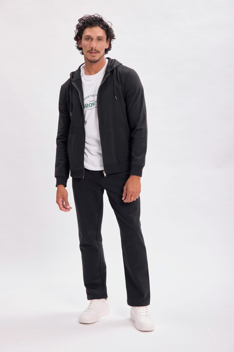 Campera deportiva - Negra 