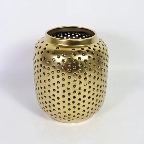 JARRON DORADO 21X25CM Unica