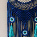 AtrapaSueños Ojo Turco De Crochet Con Flecos AtrapaSueños Ojo Turco De Crochet Con Flecos