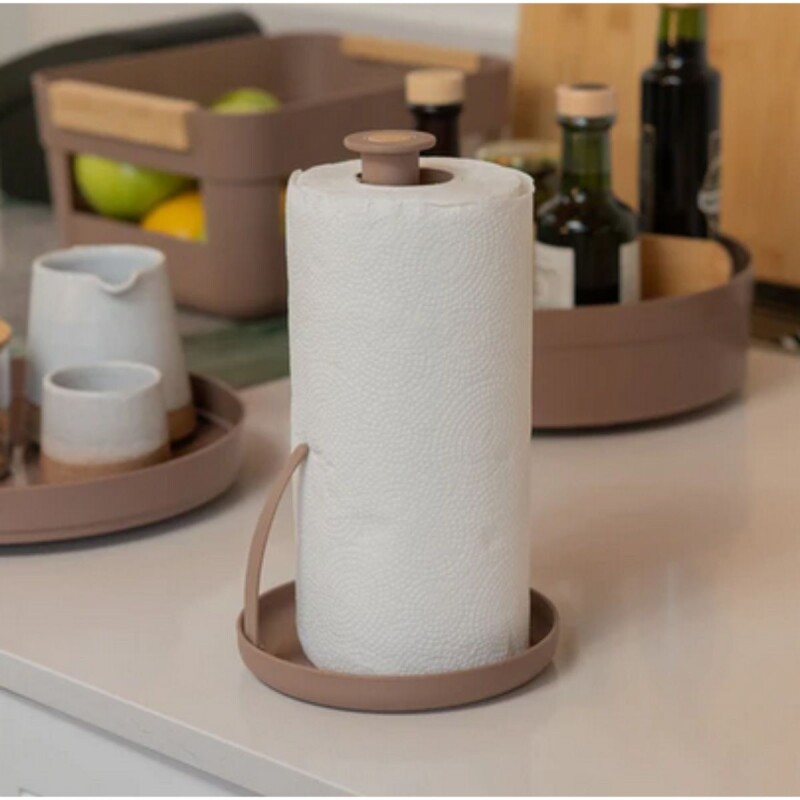 PTB3000 Porta Rollo Para Papel De Cocina Modelo Lume Ou - Marron