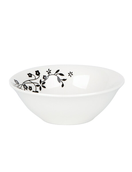 BOWL PORCELANA D13CM FLORES NEGRAS BOWL PORCELANA D13CM FLORES NEGRAS