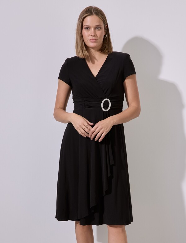 Vestido Aplique NEGRO