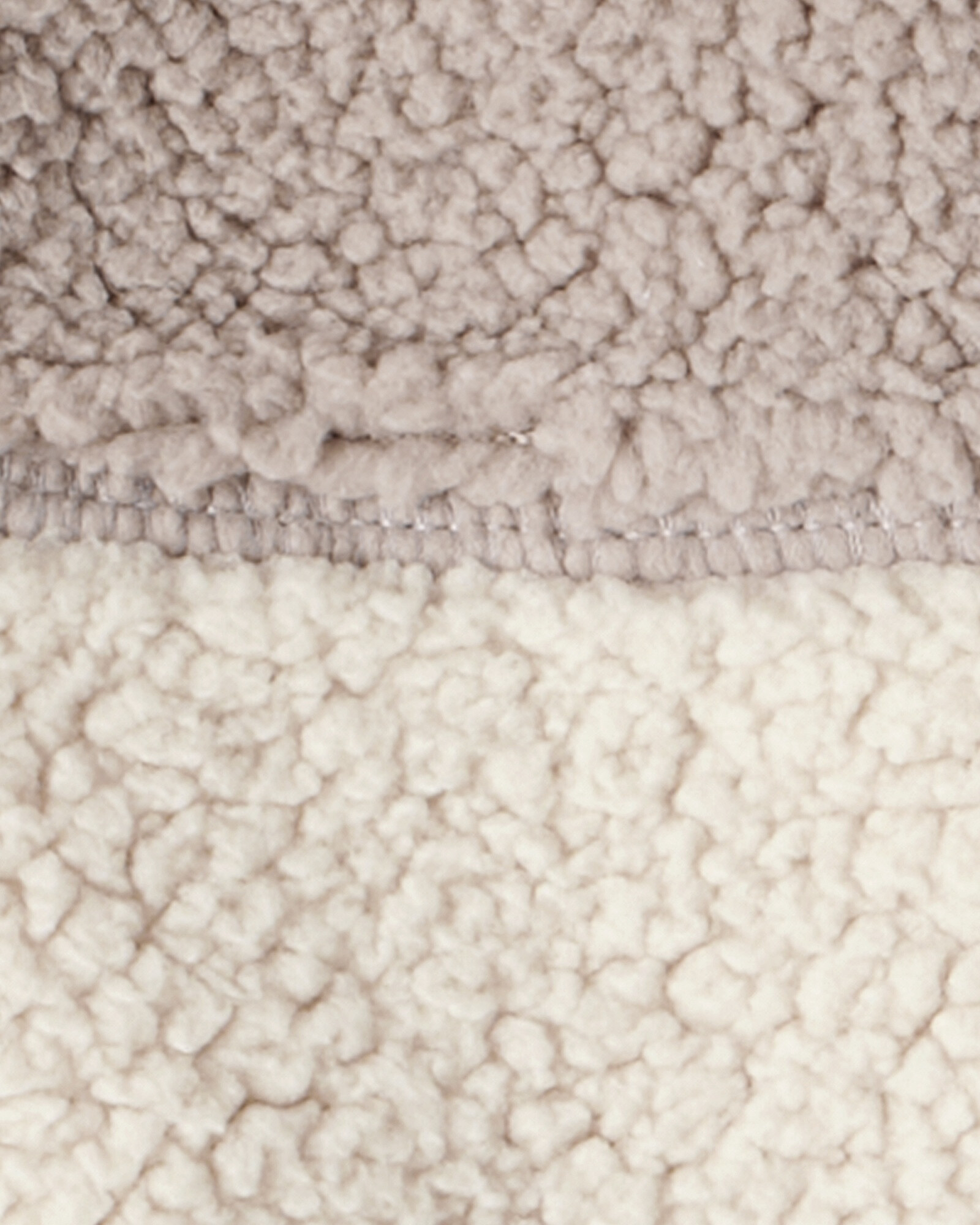 Set tres piezas, chaleco de sherpa, pantalón y body, diseño oso Sin color