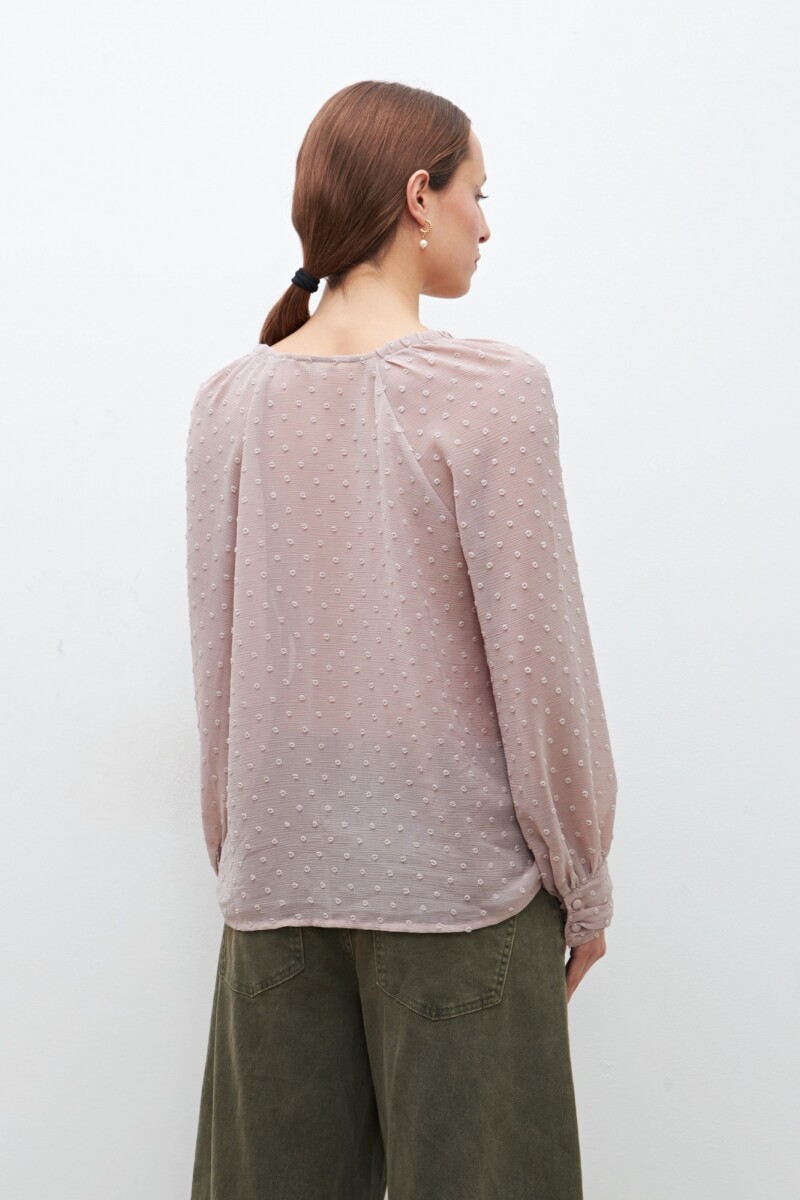 Blusa fantasía beige