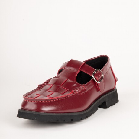 ZAPATO BANDO Rojo Oscuro