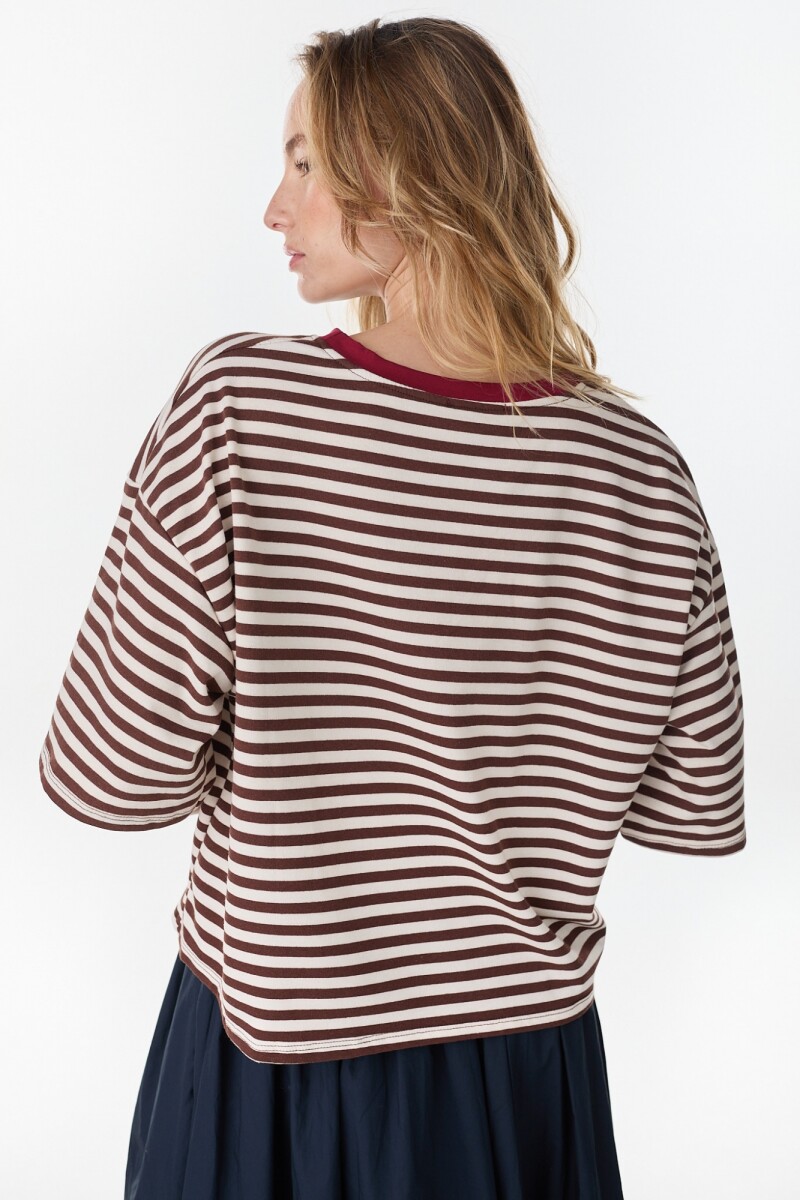 Tshirt Rowan Chocolate/Bordeaux