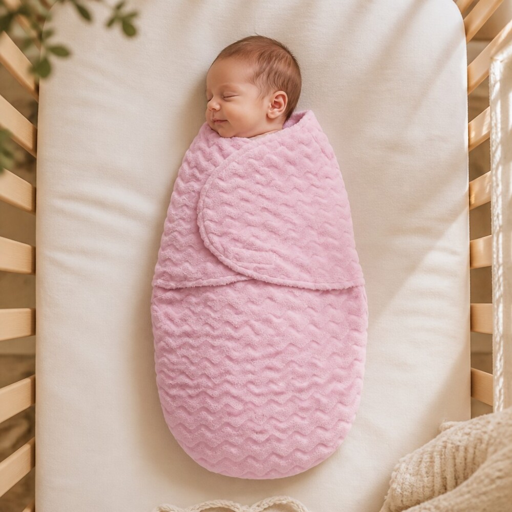 Sobre swaddle de dormir BUBA para bebe rosado