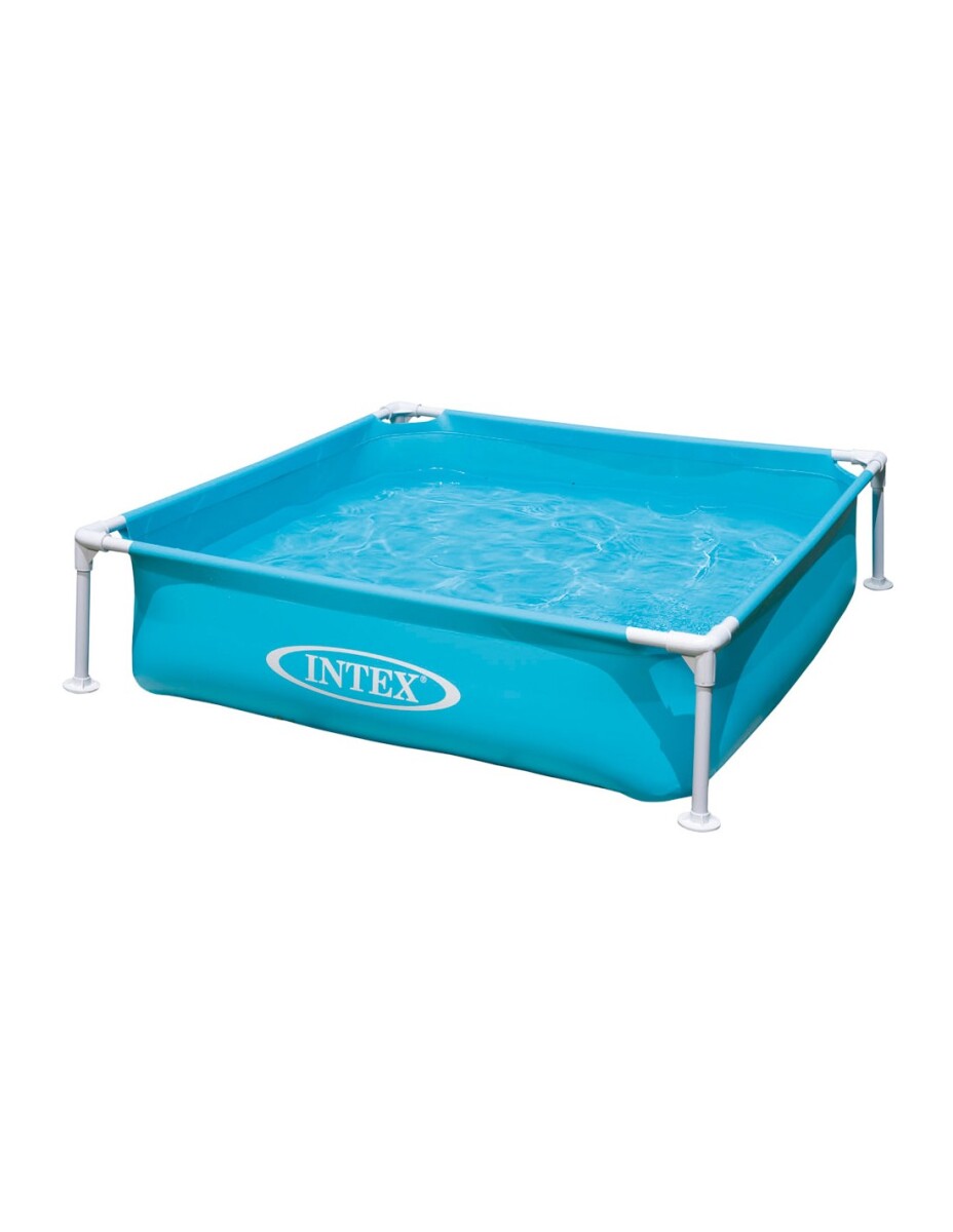 INTEX PISCINA ESTRUCTURAL MINI FRAME CUADRADA NIÑO 1.22 X 1.22 X 0.30 MTS 337 LT 