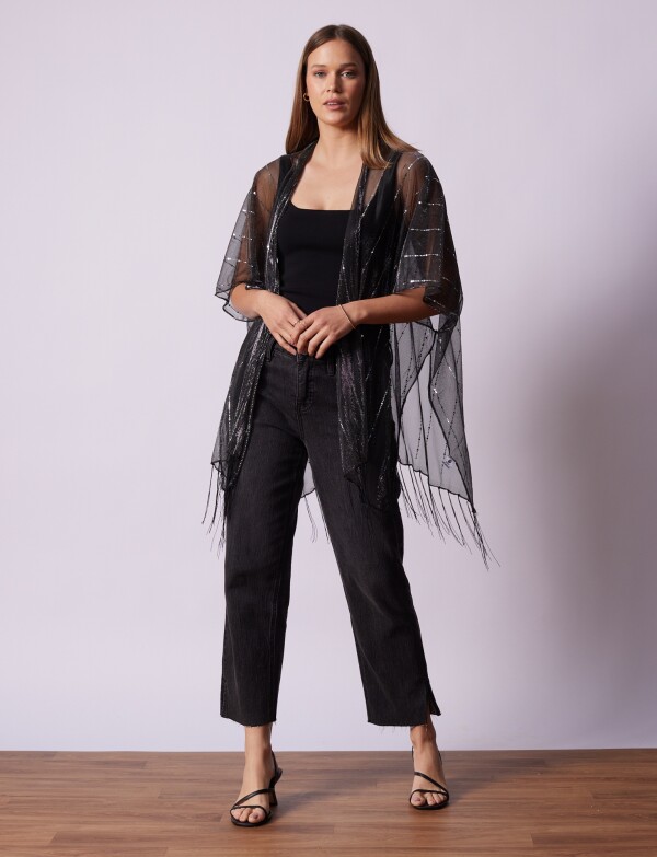 Kimono Night GRIS OSCURO