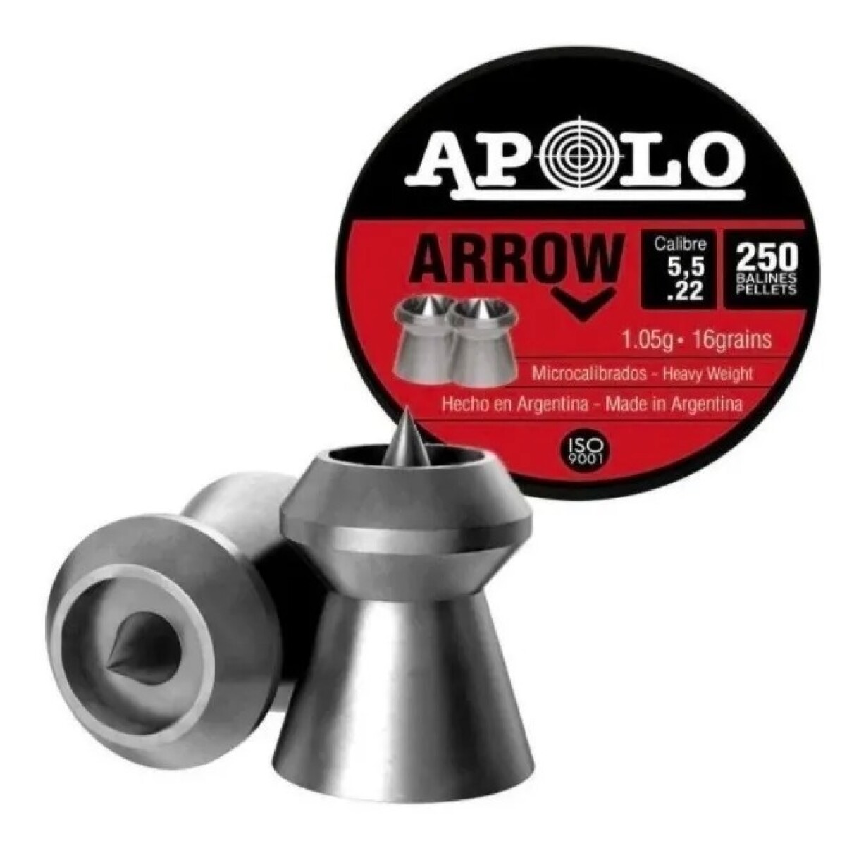 Chumbos Apolo Arrow O Magnum 5,5mm x 250 unidades 