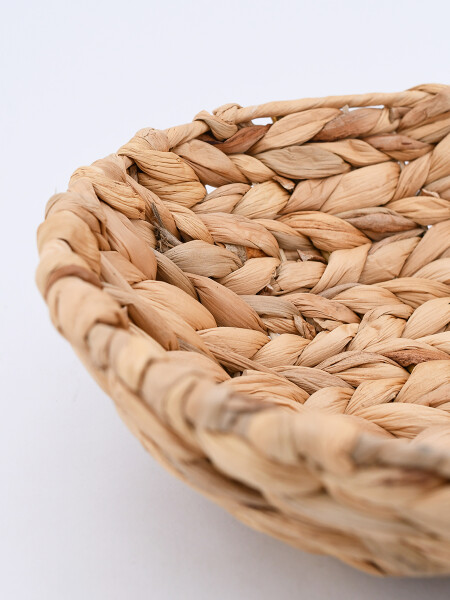 CESTO TEJIDO BEIGE (V)
