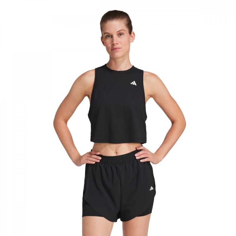 Camiseta Train Essentials Boxy Workout Tank Top de Mujer Negro