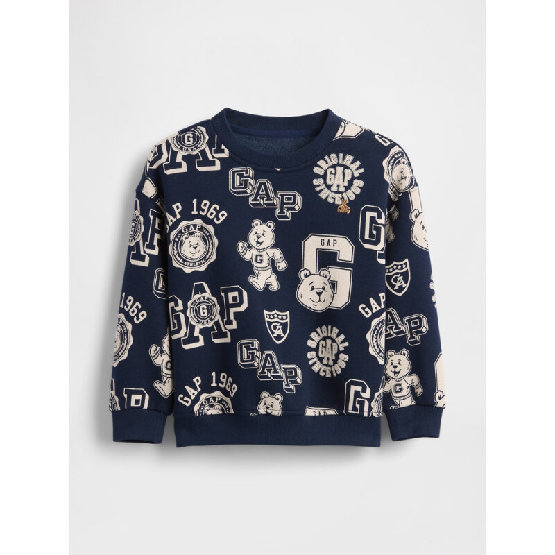 VARSITY LOGO CREW TAPESTRY NAVY