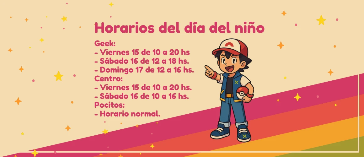 Horarios dia del niño