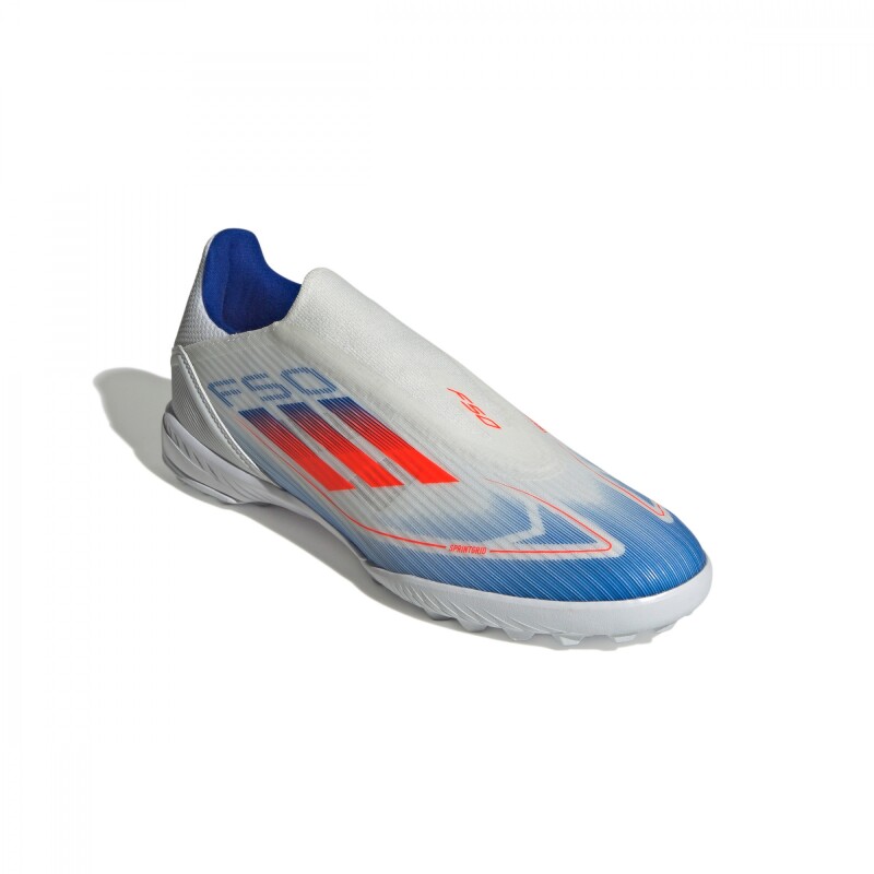 Championes de fútbol F50 League Laceless Tf de Hombre Blanco