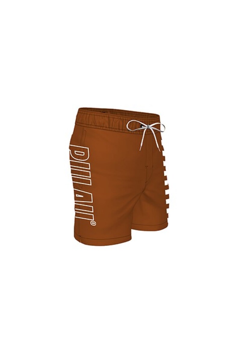Short Pulau Checker - Marron 